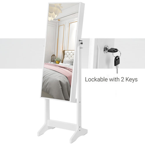 Ebern Designs Aganlane 16.2'' Wide Freestanding Jewelry Armoire with